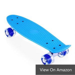 ENKEEO 22 Inch Cruiser Skateboard Complete Plastic Banana Board Amazon