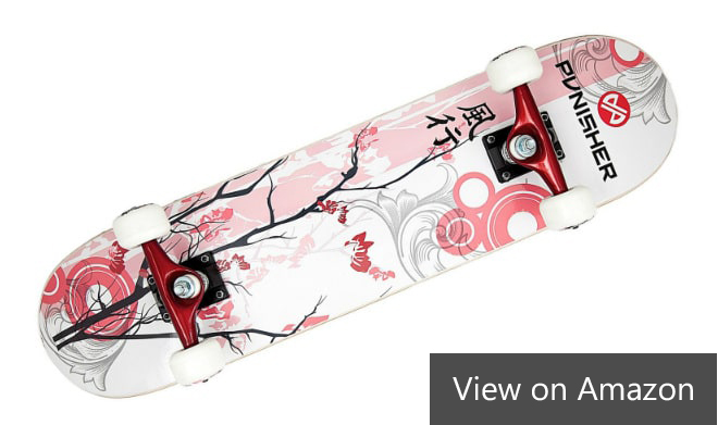 Punisher Skateboards Cherry Blossom Complete Skateboard Review